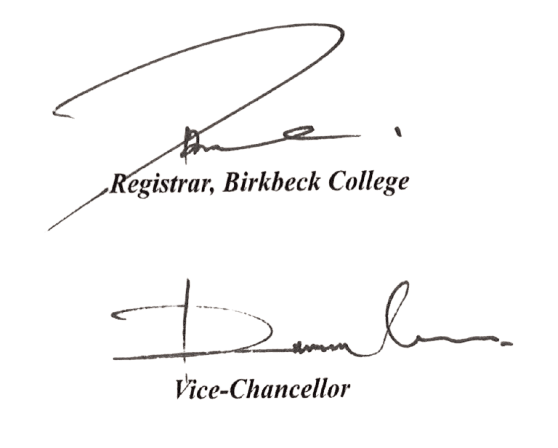 Signatures